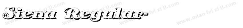 Siena Regular字体转换